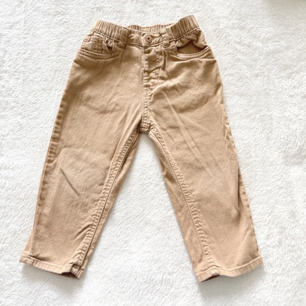 Toddler Pants Lot 2T Denim Jeans‎ Khaki Elastic Waist Garanimals OshKosh